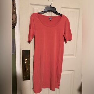 Coral Short Sleeve Tshirt Dress J.jill size SP